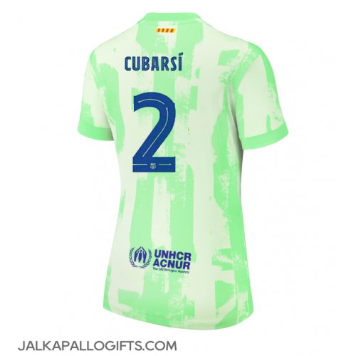 Barcelona Pau Cubarsi #2 Kolmaspaita Naiset 2024-25 Lyhythihainen